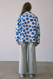 Petal Powder Floral Fleece Half-Zip Pullover - Westly