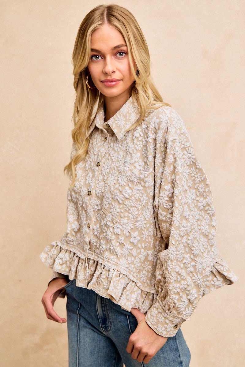 Petal Study Textured Floral Shirt - Westly
