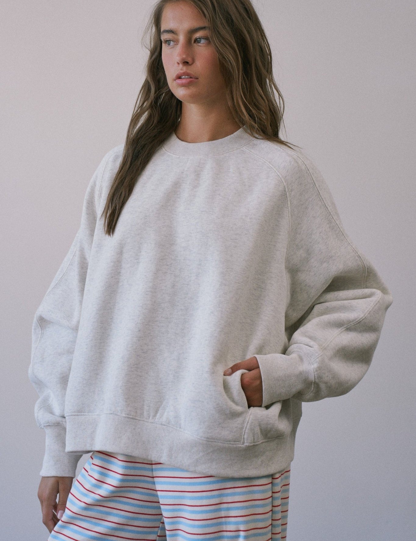 Pocket Change Oversized Pocket Sweatshirt - Westly