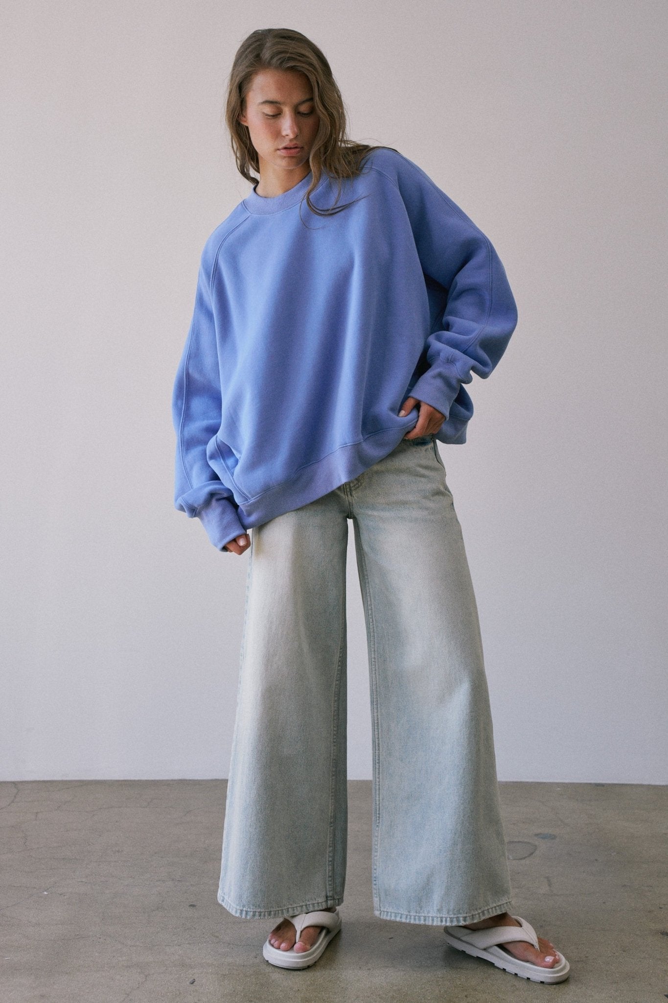 Pocket Change Oversized Pocket Sweatshirt - Westly