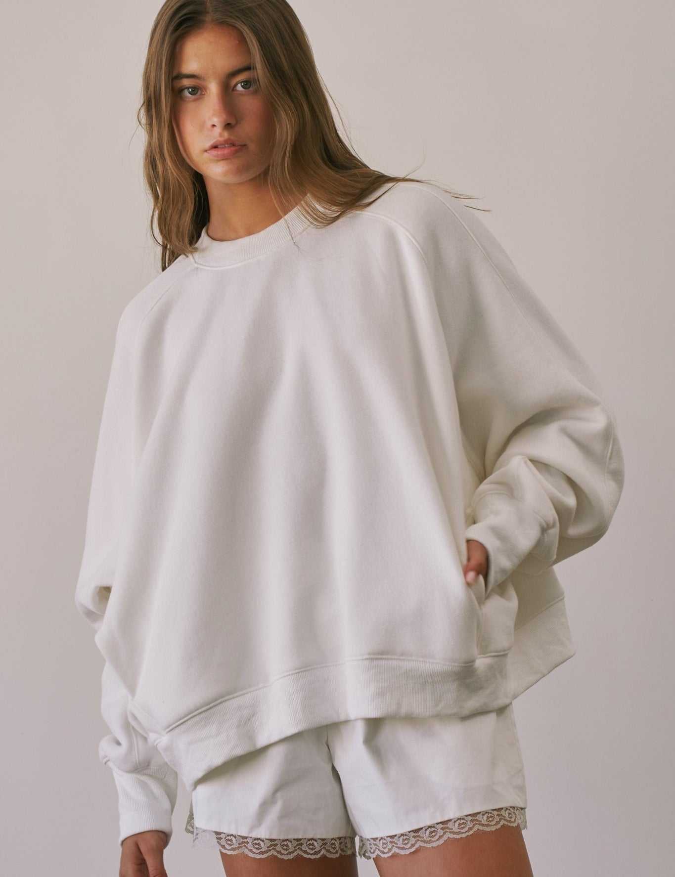 Pocket Change Oversized Pocket Sweatshirt - Westly
