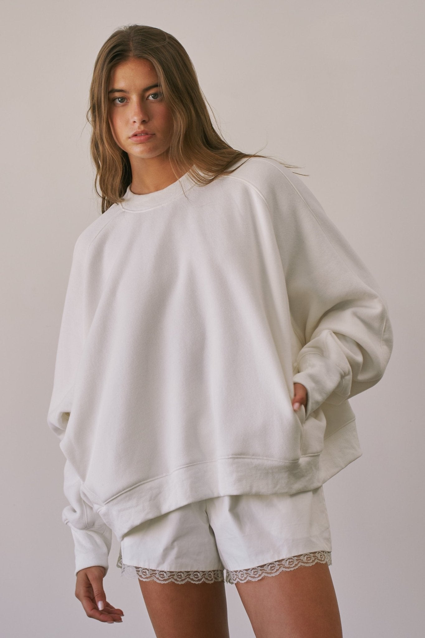 Pocket Change Oversized Pocket Sweatshirt - Westly