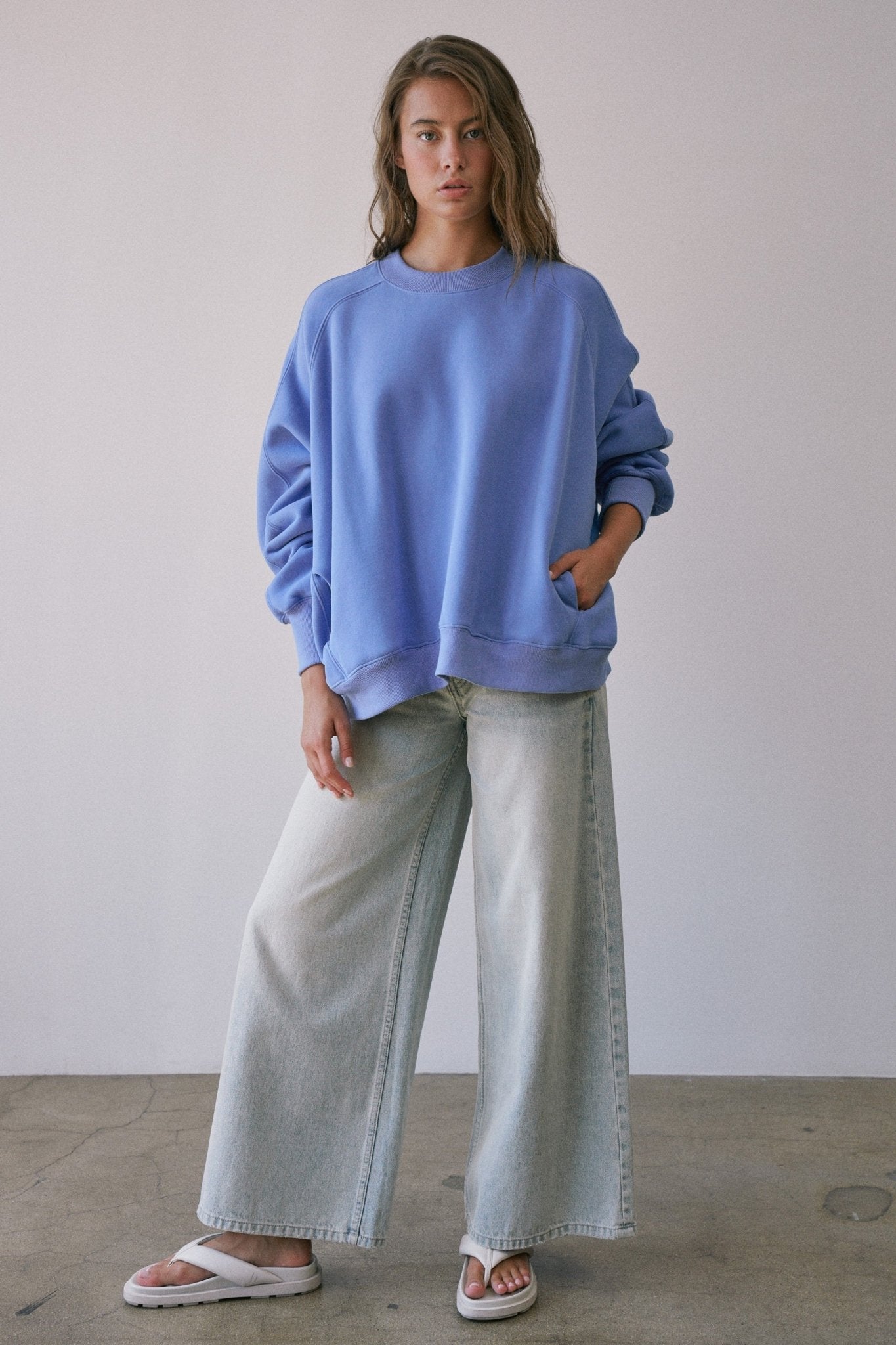 Pocket Change Oversized Pocket Sweatshirt - Westly
