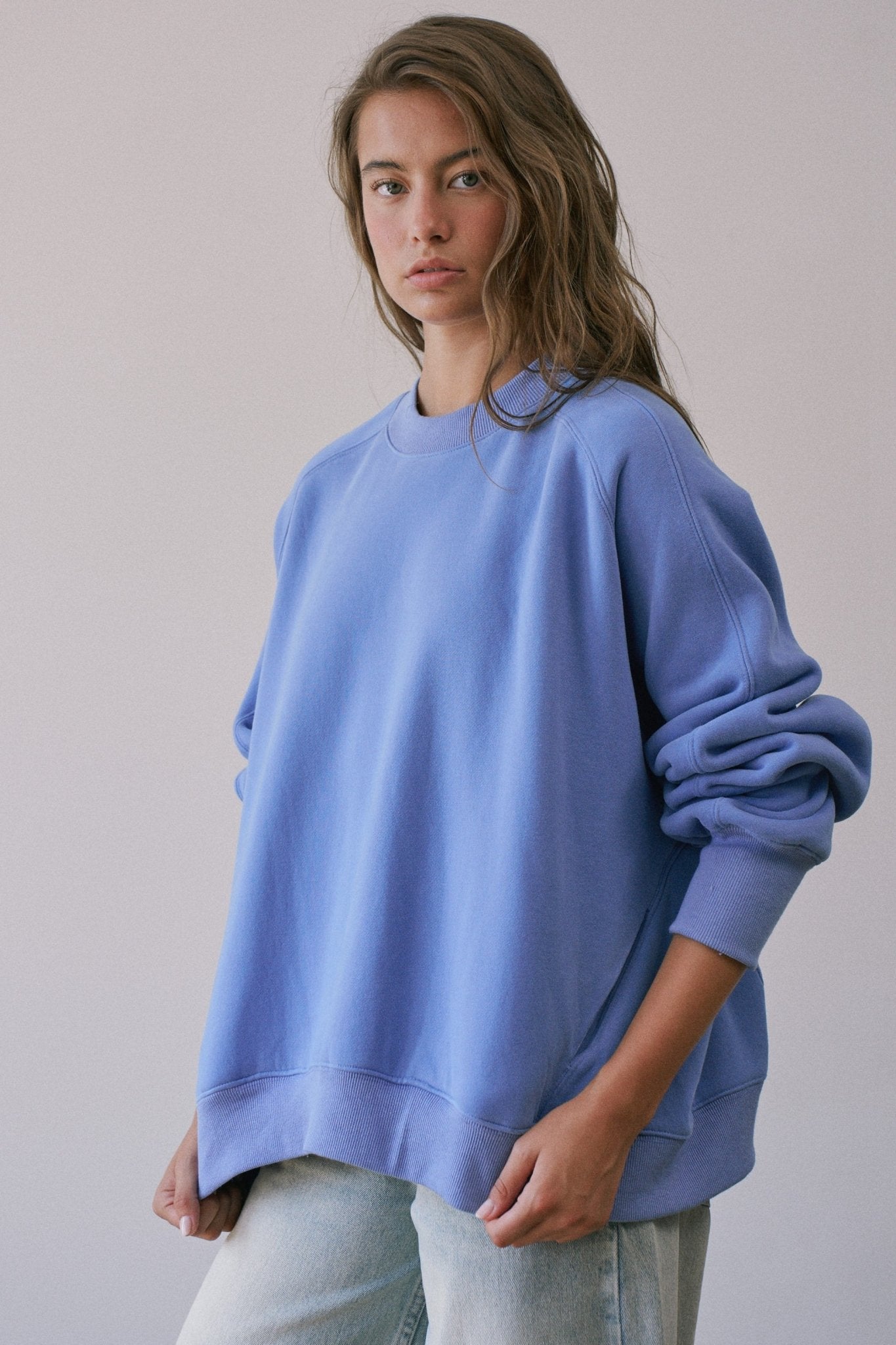 Pocket Change Oversized Pocket Sweatshirt - Westly