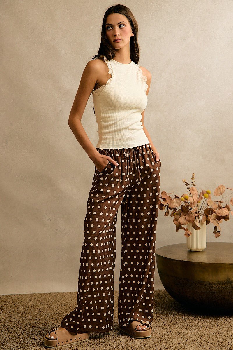 Point Taken Polka Dot Pull-On Pants - Westly