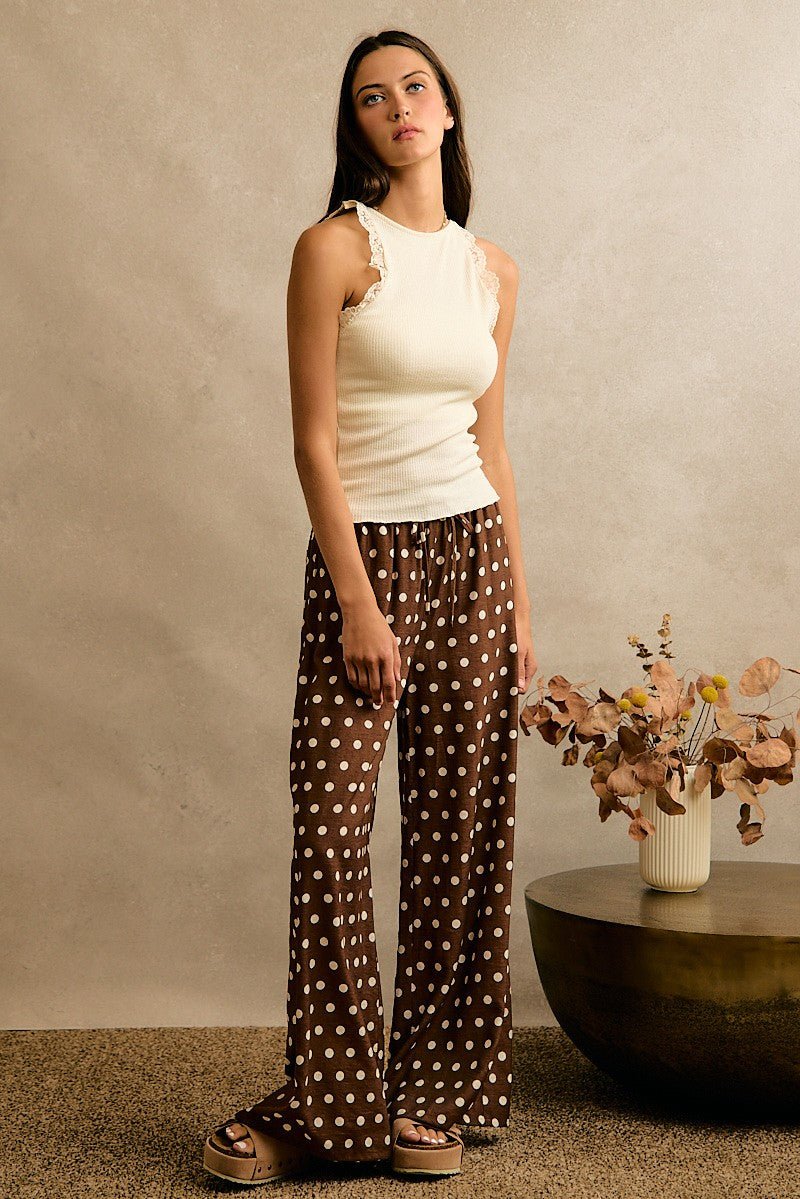 Point Taken Polka Dot Pull-On Pants - Westly