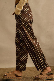 Point Taken Polka Dot Twill Pants - Westly