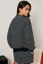 Port Authority Striped Quarter-Zip Sweatshirt - Westly