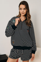 Port Authority Striped Quarter-Zip Sweatshirt - Westly