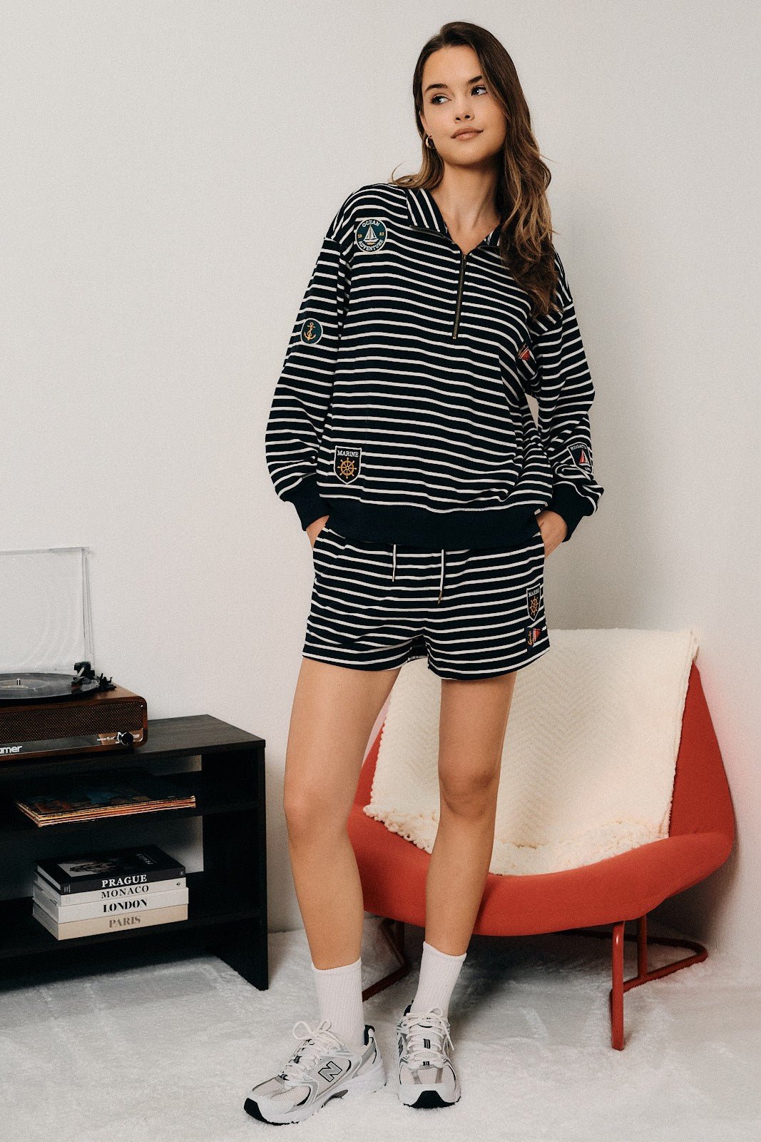 Port Authority Striped Sweatshorts - Westly