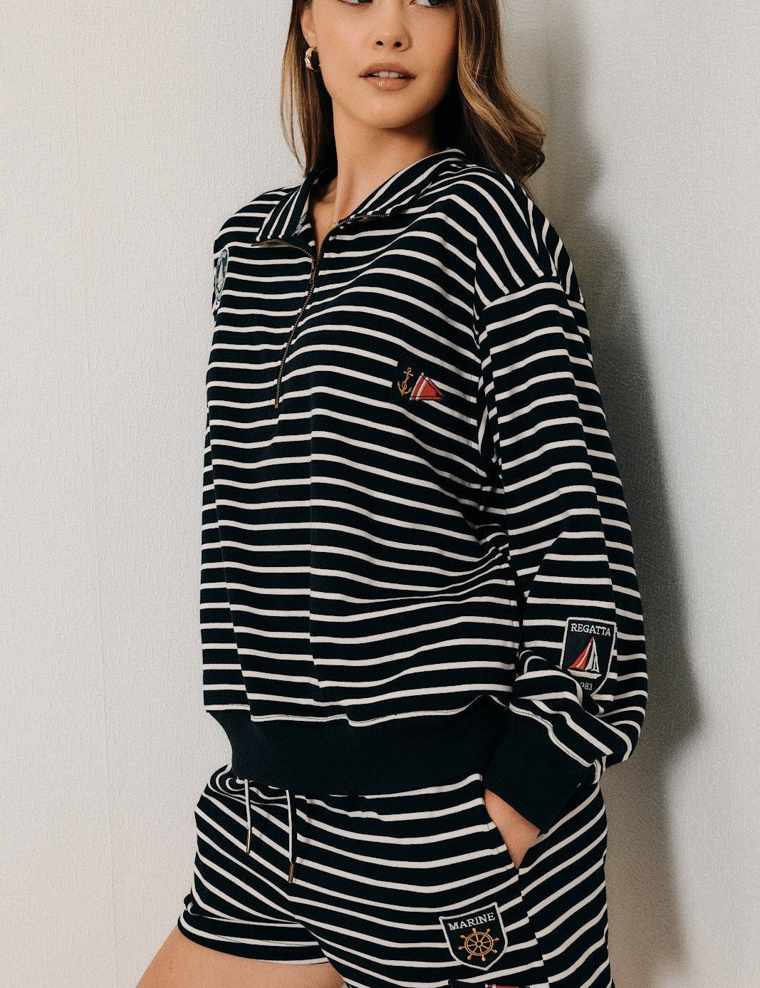 Port Authority Striped Sweatshorts - Westly
