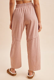 Porter Striped Linen-Blend Barrel Pants - Westly