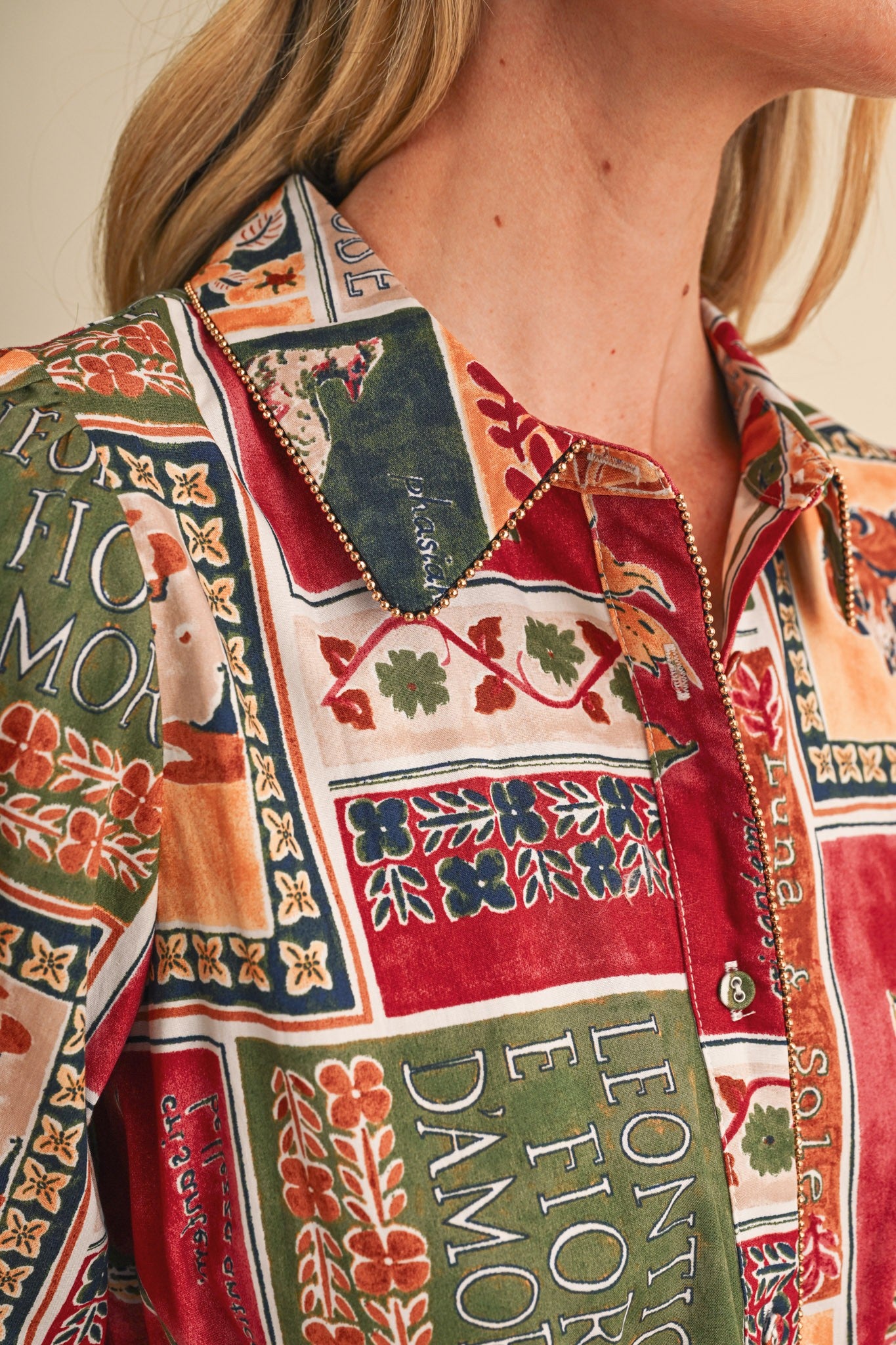 Portobello Road Belted Patchwork Print Midi Dress in Amber Multi, photo 8