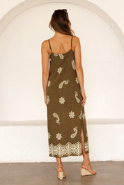 Positano Paisley Embroidered Maxi Dress - Westly