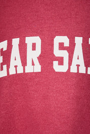 Postmarked Reversible Dear Santa Sweatshirt in Dusty Red White Dot — product photo 07