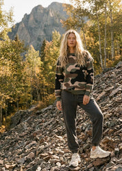 Powell Relaxed Camo Sweater - Westly