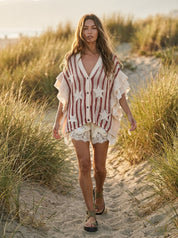Prescott Star Patch Open - Knit Top - Westly