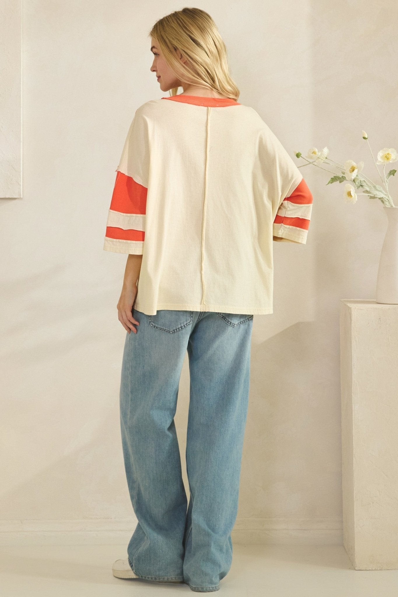Presley Star Patch Oversized Tee - Westly
