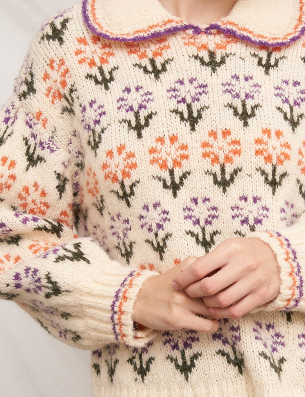 Primrose Field Floral Knit Sweater - Westly