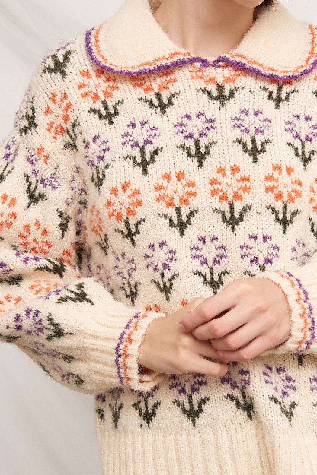 Primrose Field Floral Knit Sweater - Westly