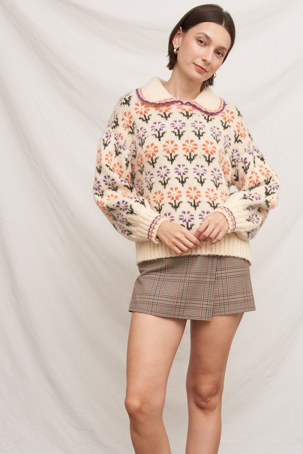 Primrose Field Floral Knit Sweater - Westly