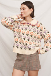 Primrose Field Floral Knit Sweater - Westly