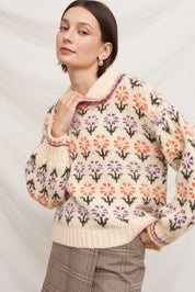 Primrose Field Floral Knit Sweater - Westly