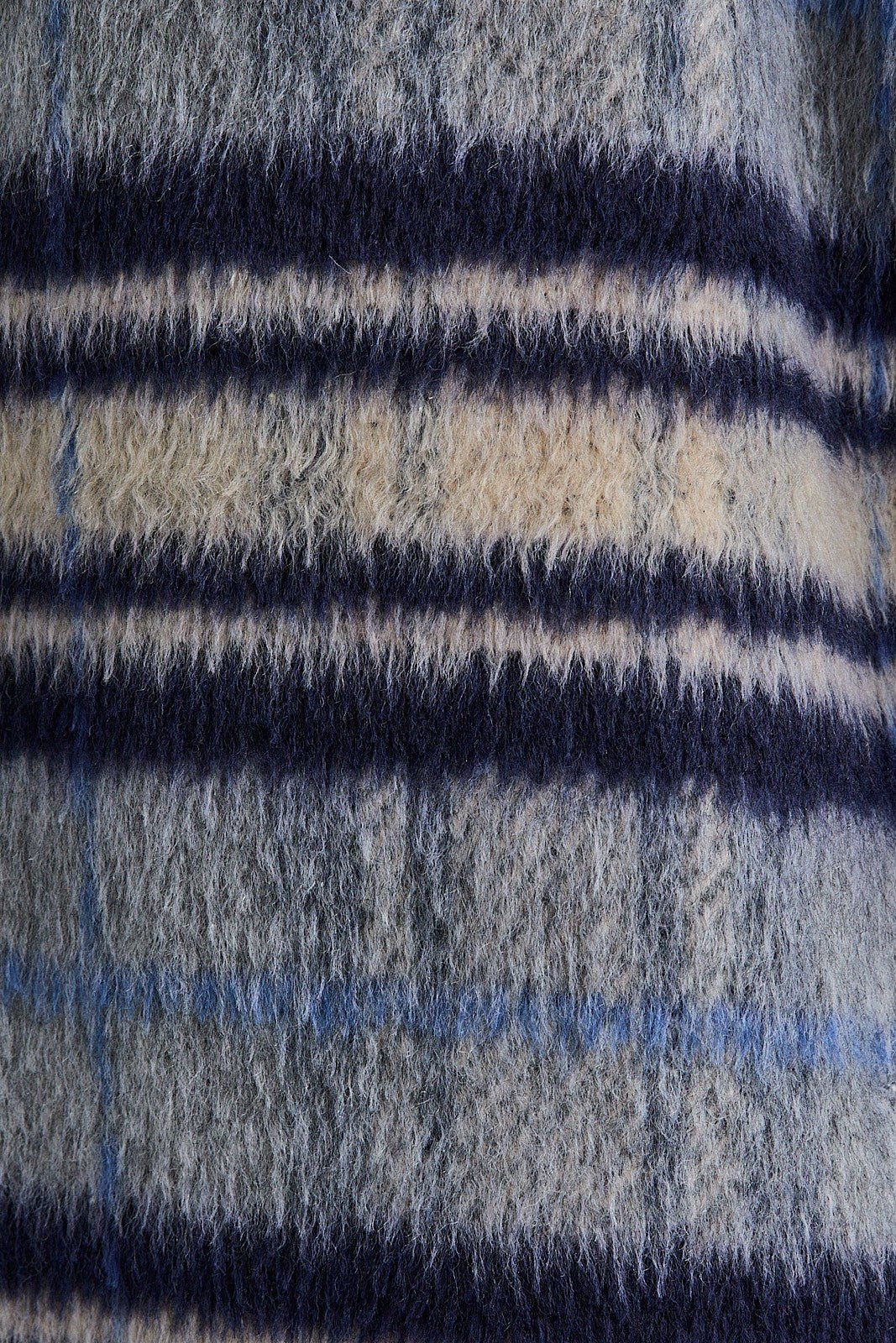 Promenade Faux Fur Collar Plaid Coat - Westly