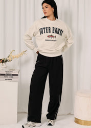 Quick Change Contrast Piping Wide Leg Pants - Westly