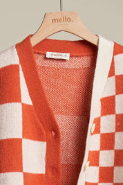Rally Checkered Denim Sleeve Cardigan - Westly
