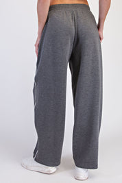 Rally Point Piped Scuba Lounge Pants in Heather Charcoal Cream, photo 3