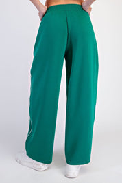 Rally Point Piped Scuba Lounge Pants in Kelly Green Cream, photo 3