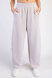 Rally Point Piped Scuba Lounge Pants in Mocha Cream Cream, photo 1