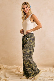 Rambler Camo Baggy Barrel Pants with Cargo Pockets - Westly