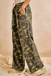 Rambler Camo Baggy Barrel Pants with Cargo Pockets - Westly