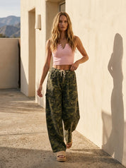 Rambler Camo Baggy Barrel Pants with Cargo Pockets - Westly
