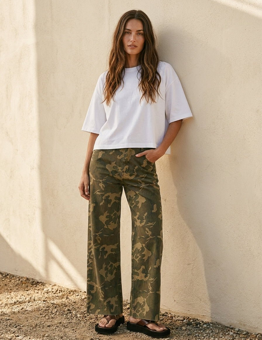 Ranger Camo Print Pants - Westly
