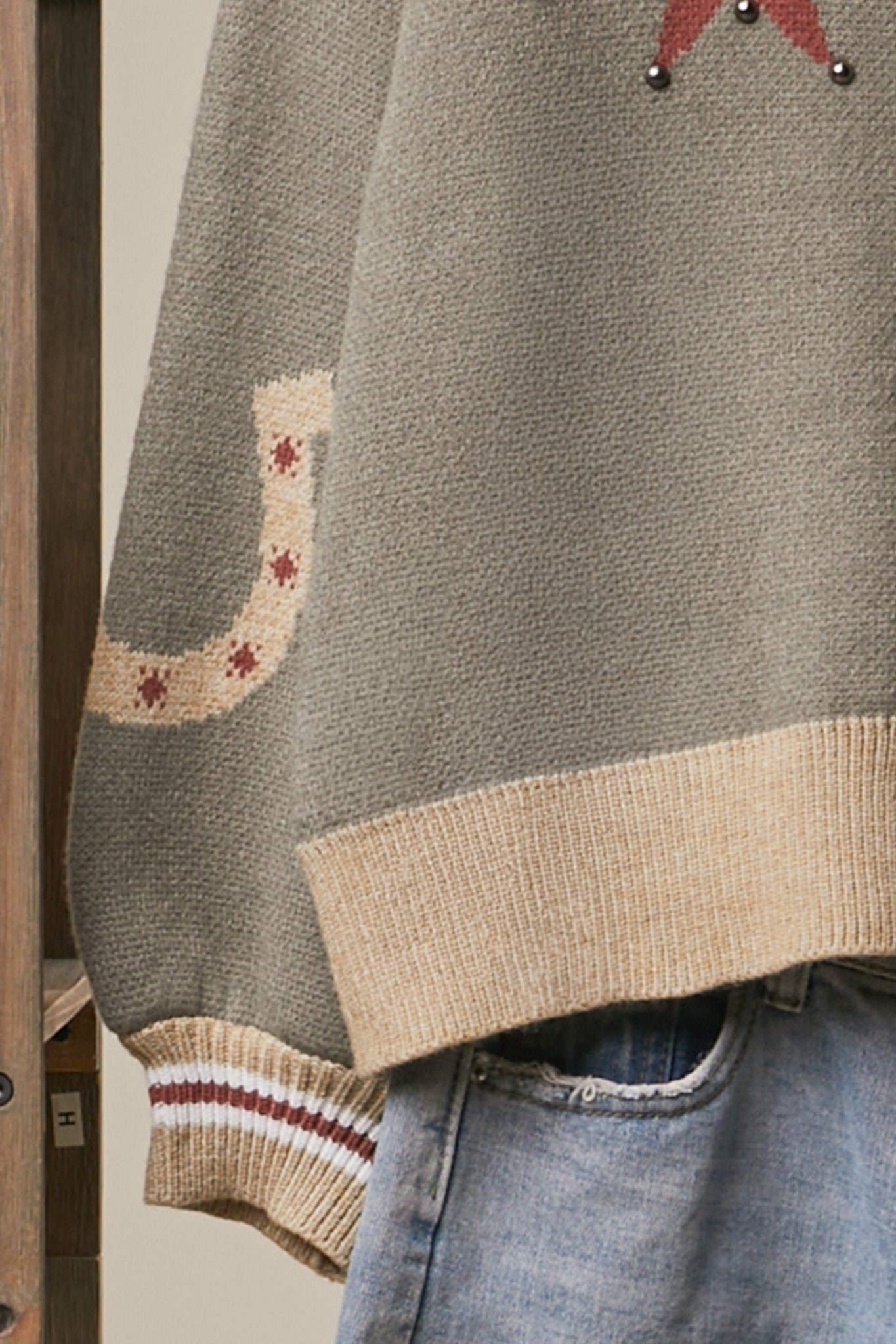 Red Rock Horse Knit Cardigan - Westly
