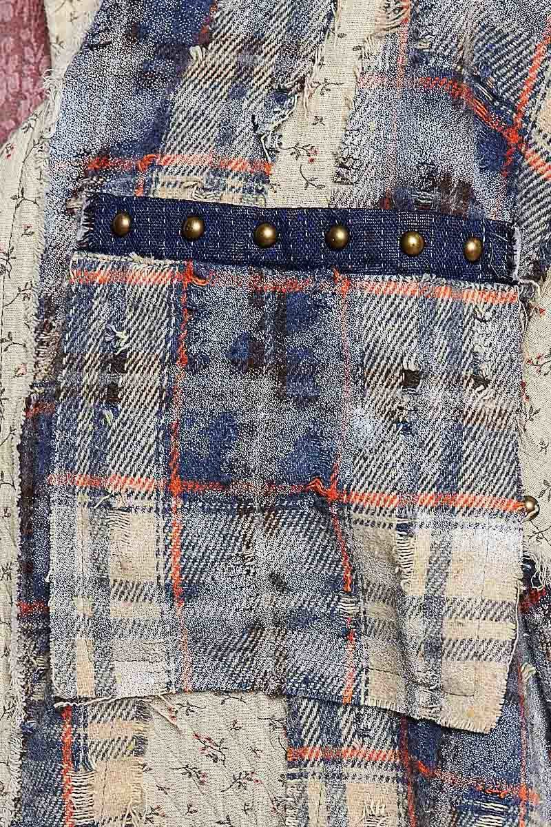 Renegade Mixed Print Studded Shacket - Westly