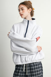Republic Field Flag Patch Half-Zip Fleece in Grey Multi - product photo 6