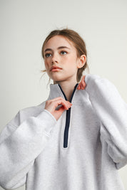 Republic Field Flag Patch Half-Zip Fleece in Grey Multi - product photo 19