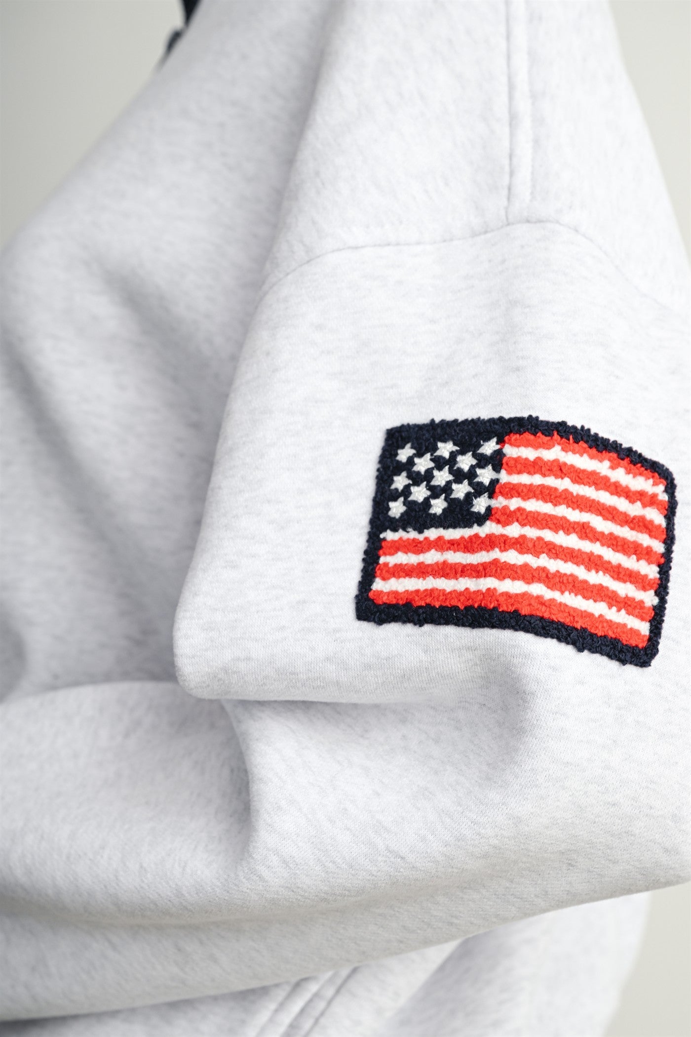 Republic Field Flag Patch Half-Zip Fleece in Grey Multi - product photo 20
