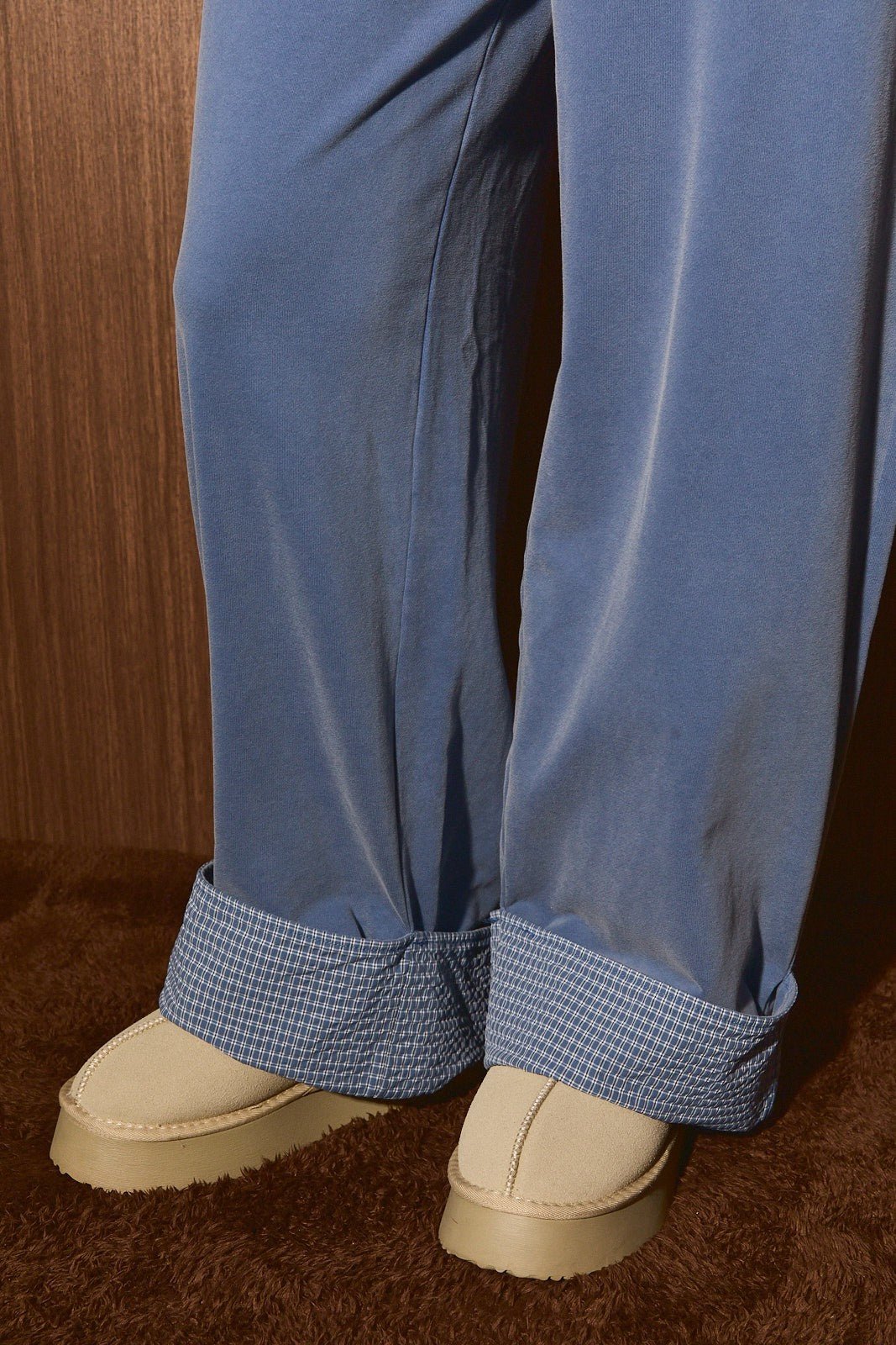 Restful Cuffed Wide Leg Sweatpants - Westly