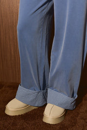 Restful Cuffed Wide Leg Sweatpants - Westly