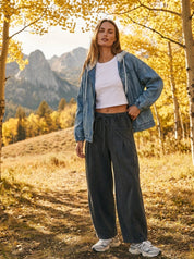 Rhodes Smocked Waist Balloon Barrel Pants - Westly