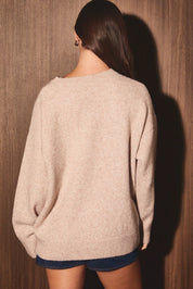 Riverbend Bear & Salmon Knit Sweater in Taupe — product photo 04