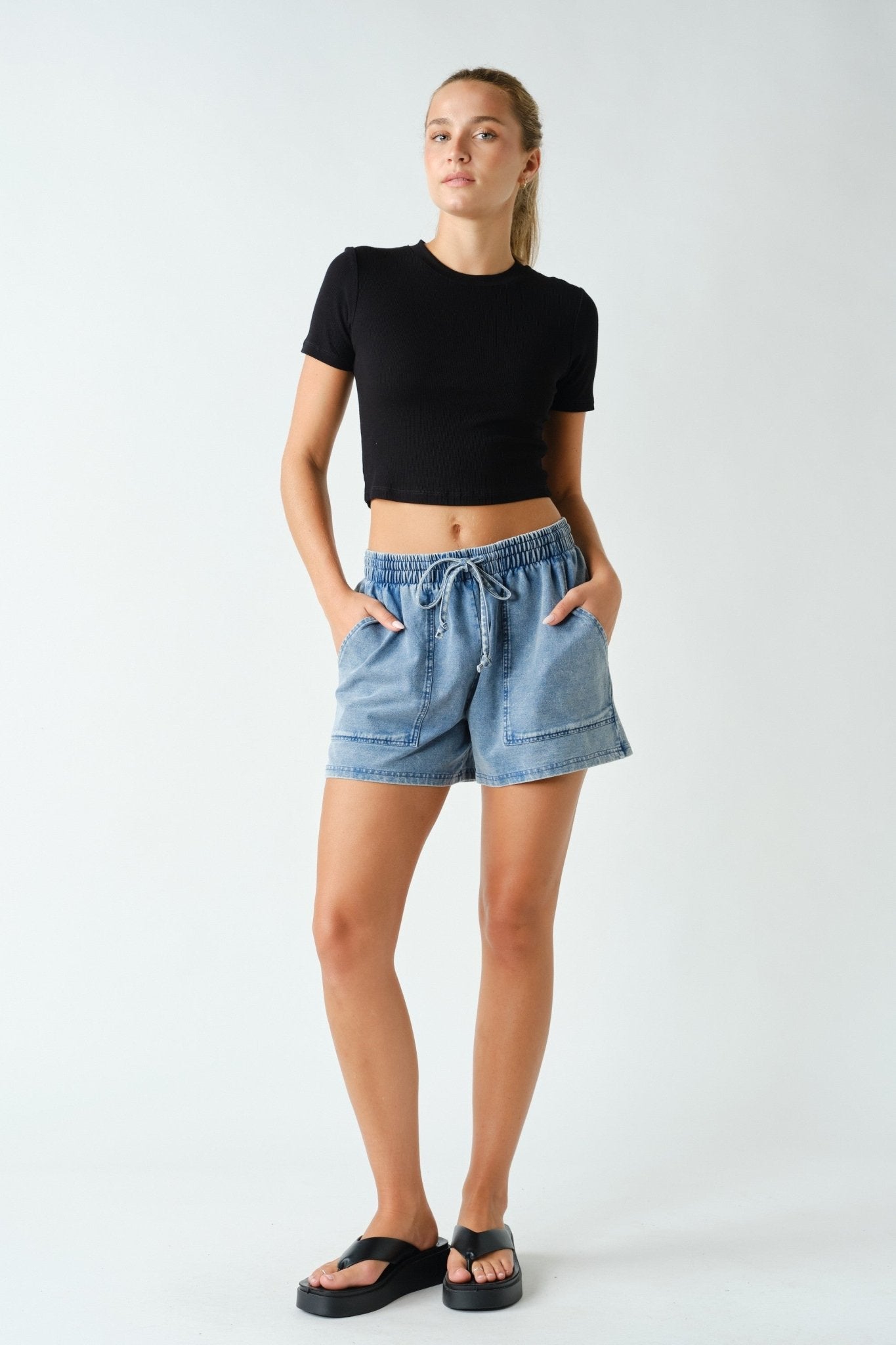 Rockport Washed Knit Utility Shorts - Westly