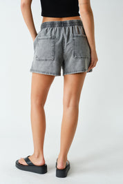 Rockport Washed Knit Utility Shorts in Black, photo 3