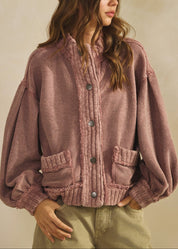 Romy Washed Vintage Cardigan Jacket - Westly