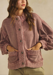 Romy Washed Vintage Cardigan Jacket - Westly
